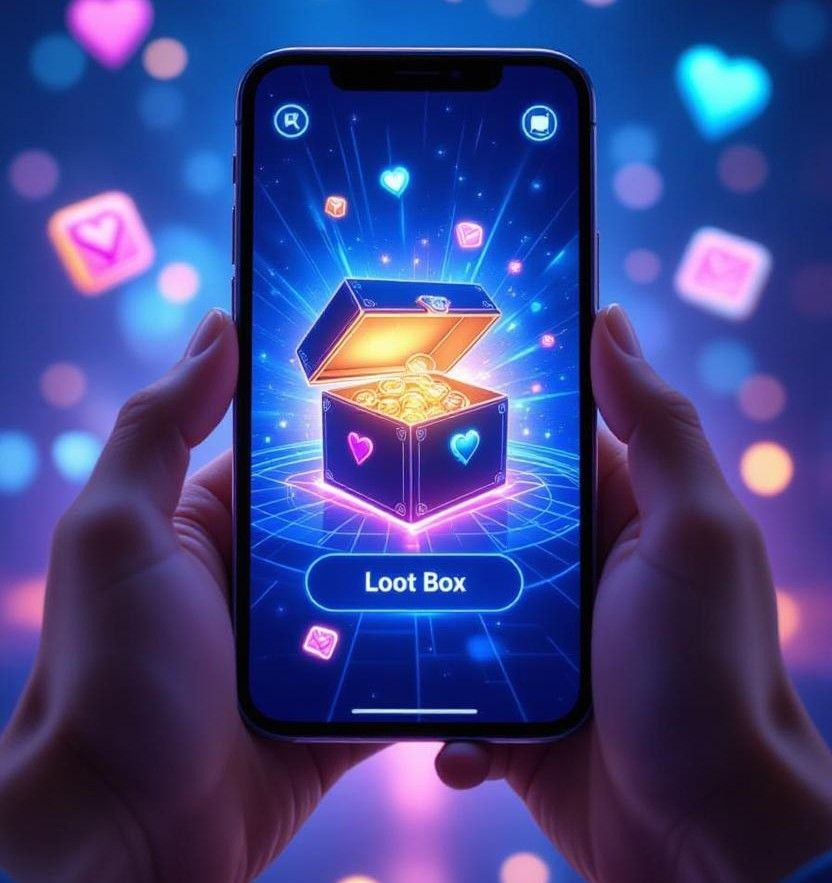 game interface displaying a loot box opening