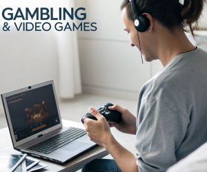 A player engaging into video gaming